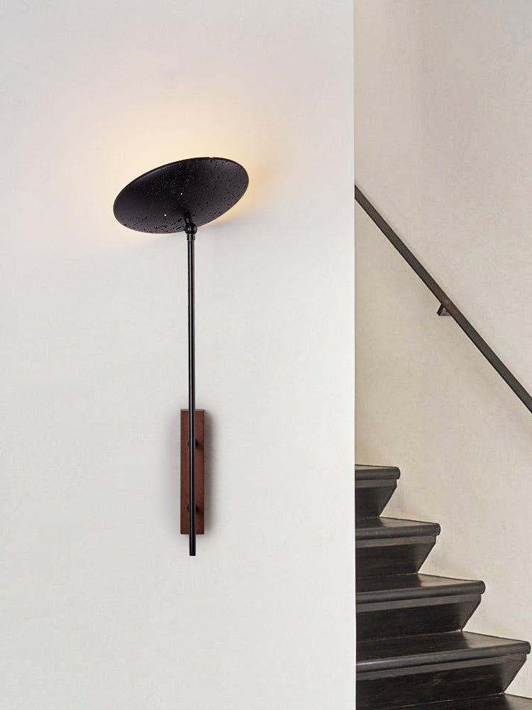 Noctara Black Travertine Wall Lamp