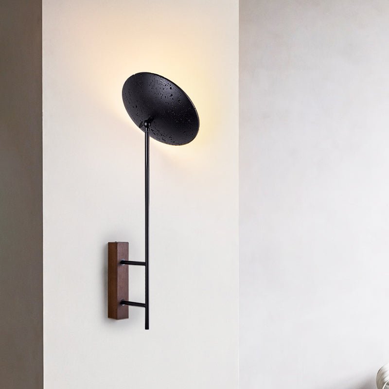 Noctara Black Travertine Wall Lamp