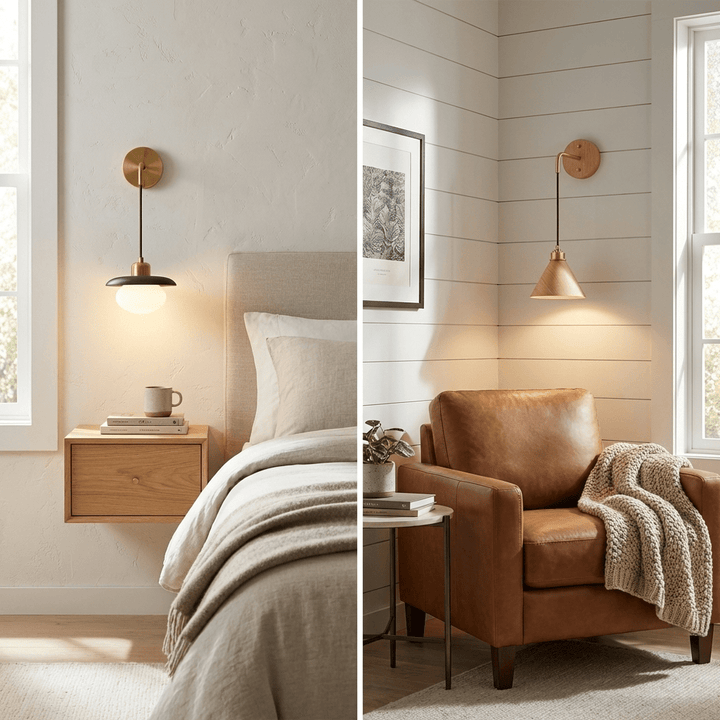 Norvyn Wood Drop Wall Lamp