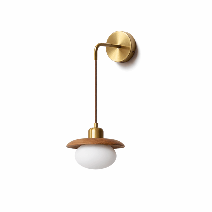 Norvyn Wood Drop Wall Lamp