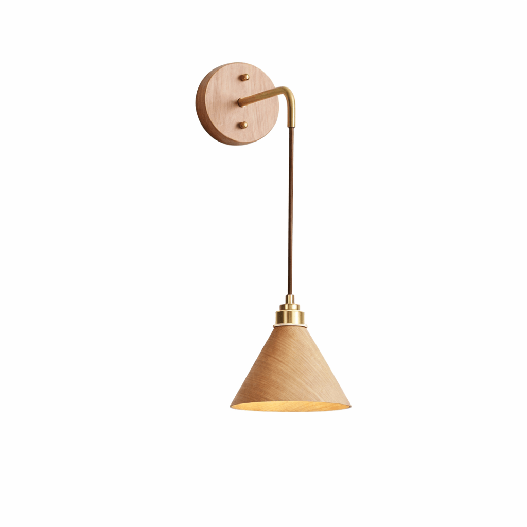 Norvyn Wood Drop Wall Lamp