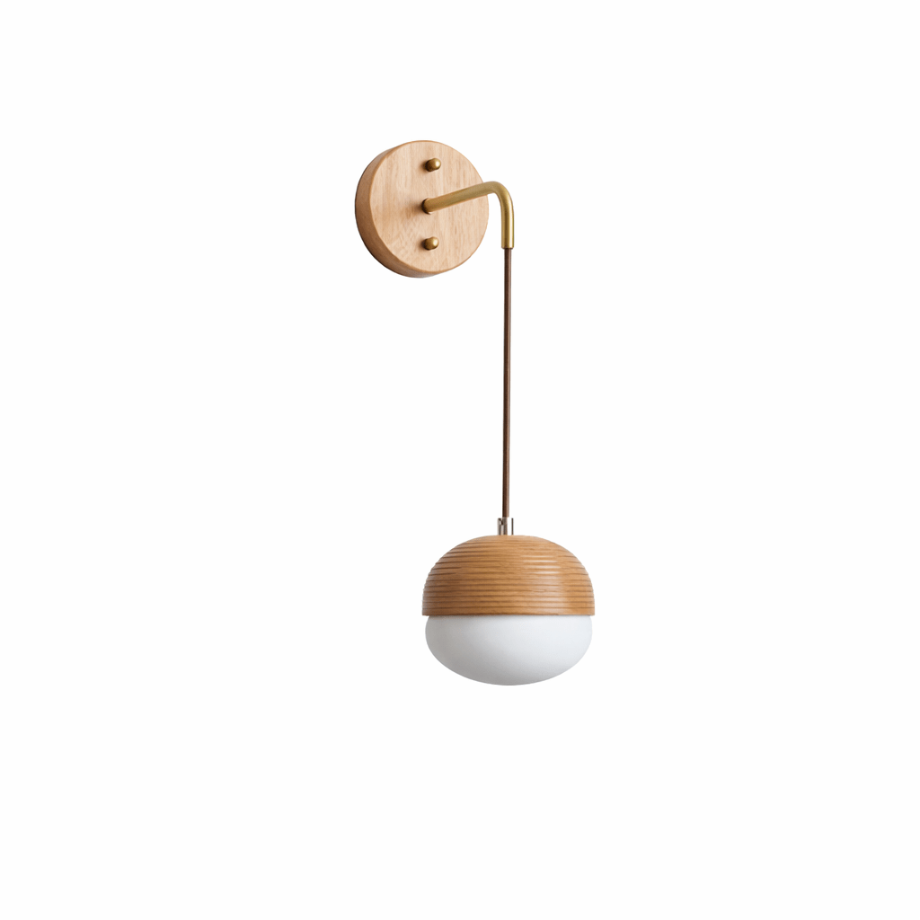 Norvyn Wood Drop Wall Lamp