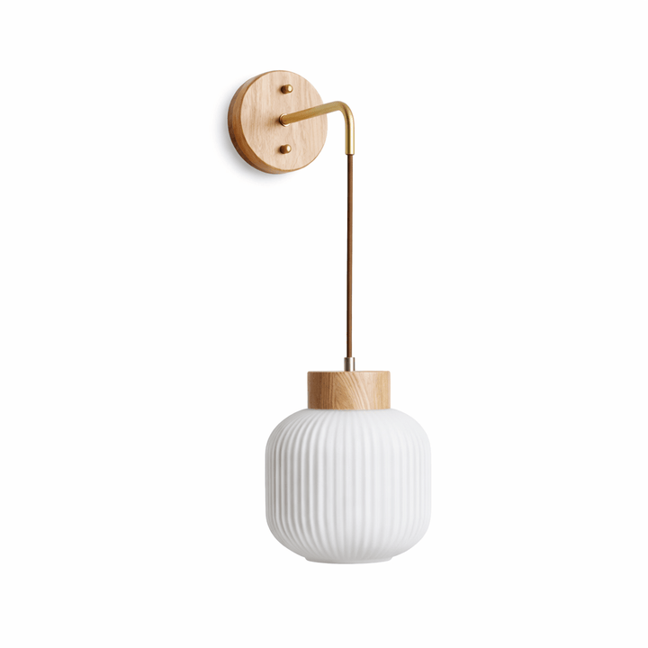 Norvyn Wood Drop Wall Lamp