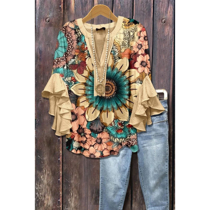 BLOUSE MET VOLANTEN VOOR VROUWEN