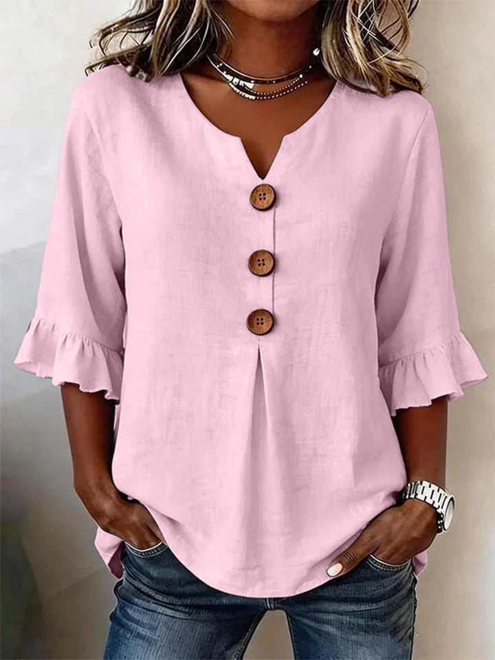 ROMANTISCHE BLOUSE MET RUFFLES VOOR VROUWEN