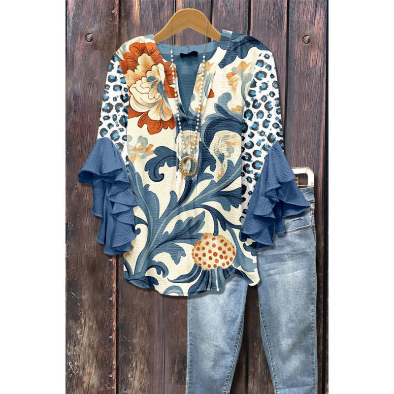 BLOUSE MET VOLANTEN VOOR VROUWEN