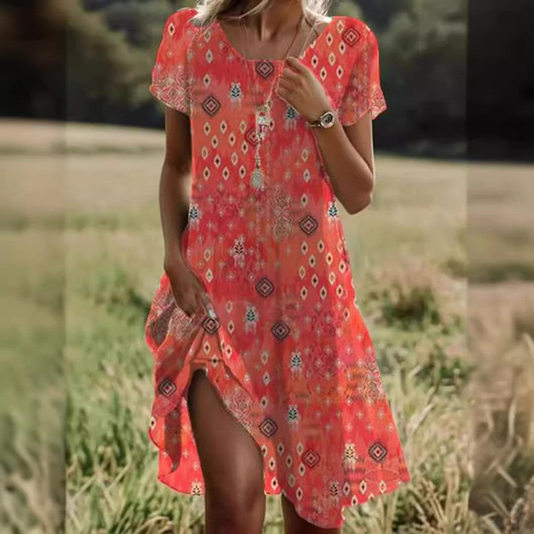 ZOMER MIDI JURK VOOR VROUWEN
