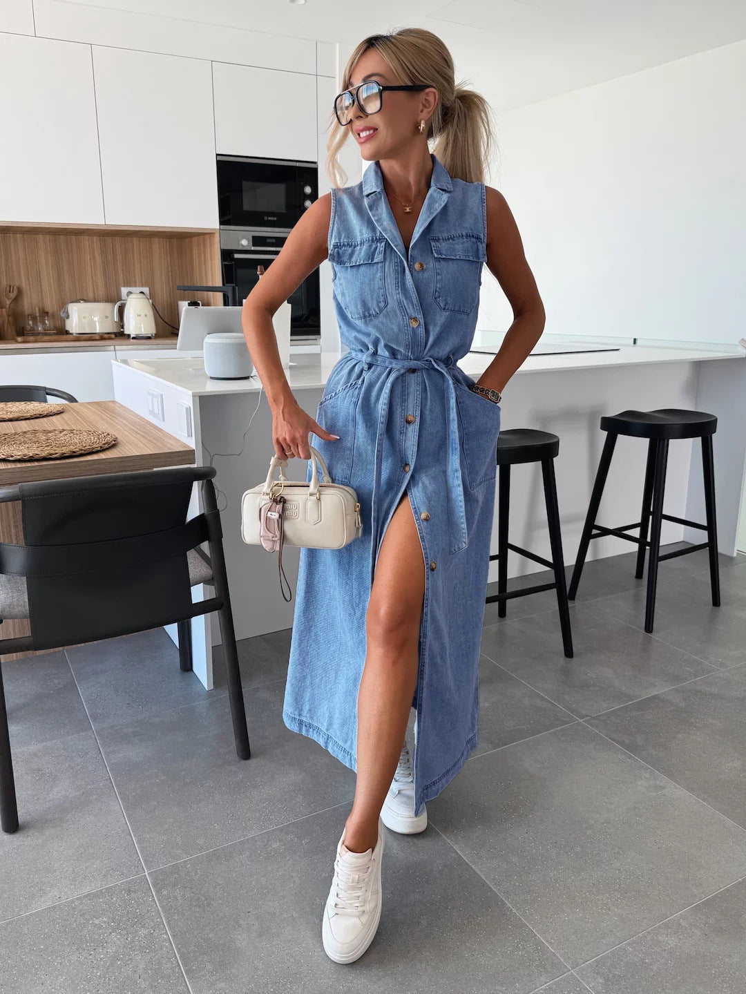 MODERNE JEANSJURK VOOR VROUWEN