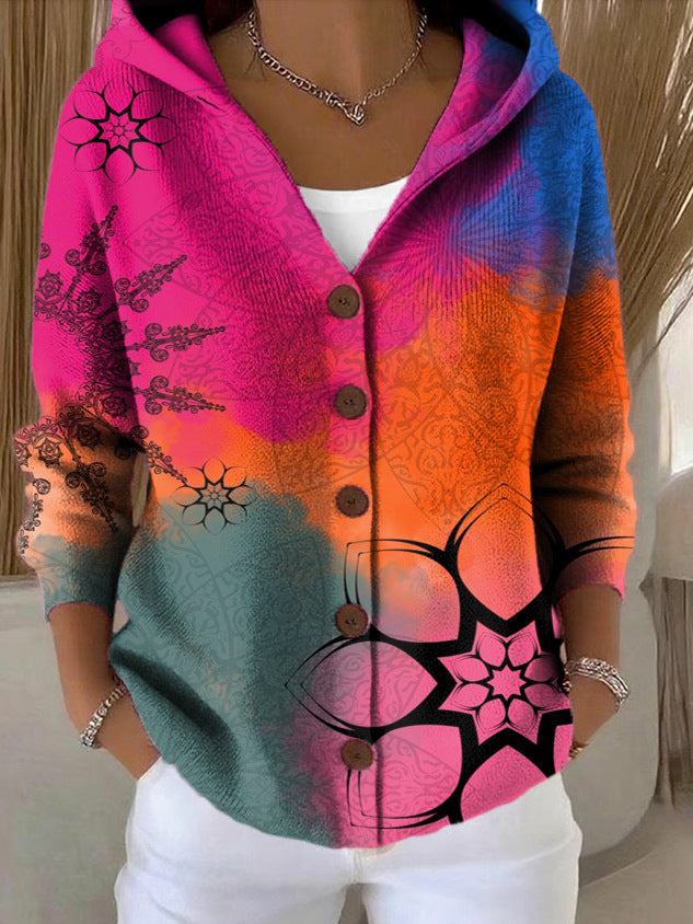 PATCHWORK HOODED VEST VOOR VROUWEN