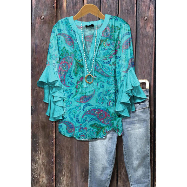 BLOUSE MET VOLANTEN VOOR VROUWEN