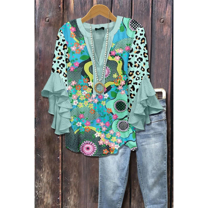 BLOUSE MET VOLANTEN VOOR VROUWEN