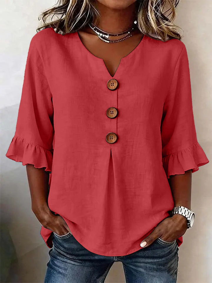 ROMANTISCHE BLOUSE MET RUFFLES VOOR VROUWEN