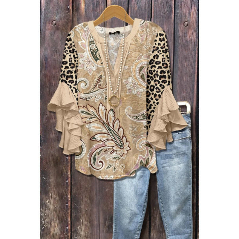 BLOUSE MET VOLANTEN VOOR VROUWEN