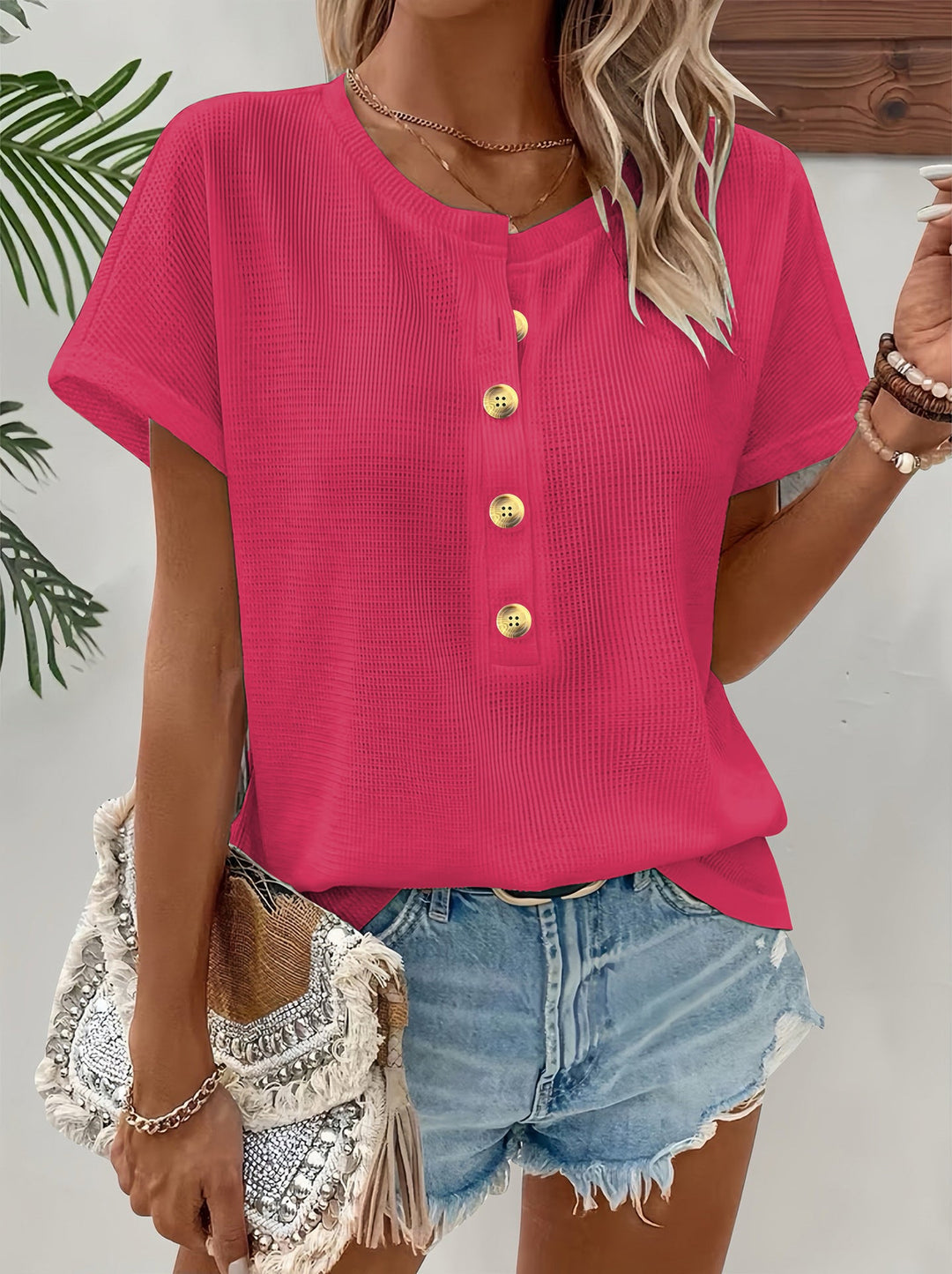 V-HALS T-SHIRT VOOR VROUWEN