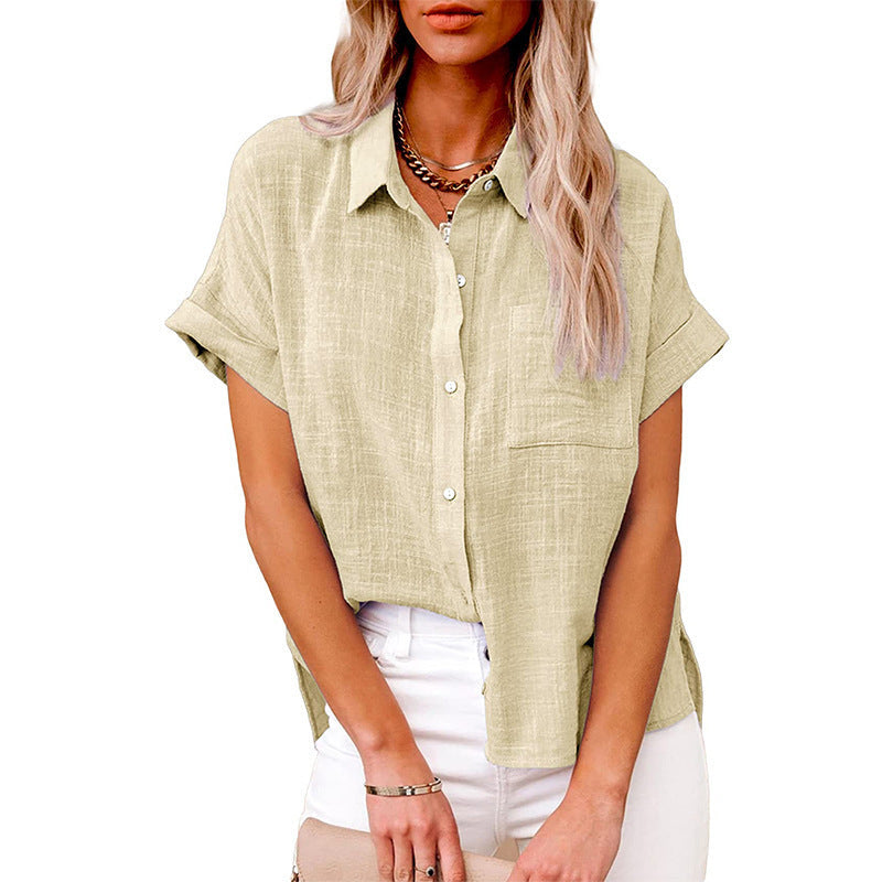 BLOUSE VAN LINNEN VOOR VROUWEN