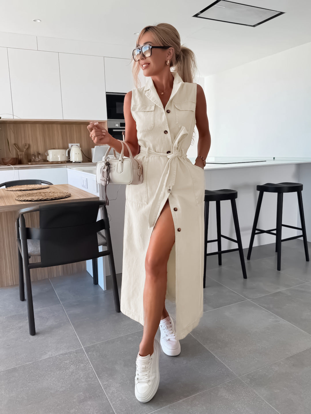MODERNE JEANSJURK VOOR VROUWEN