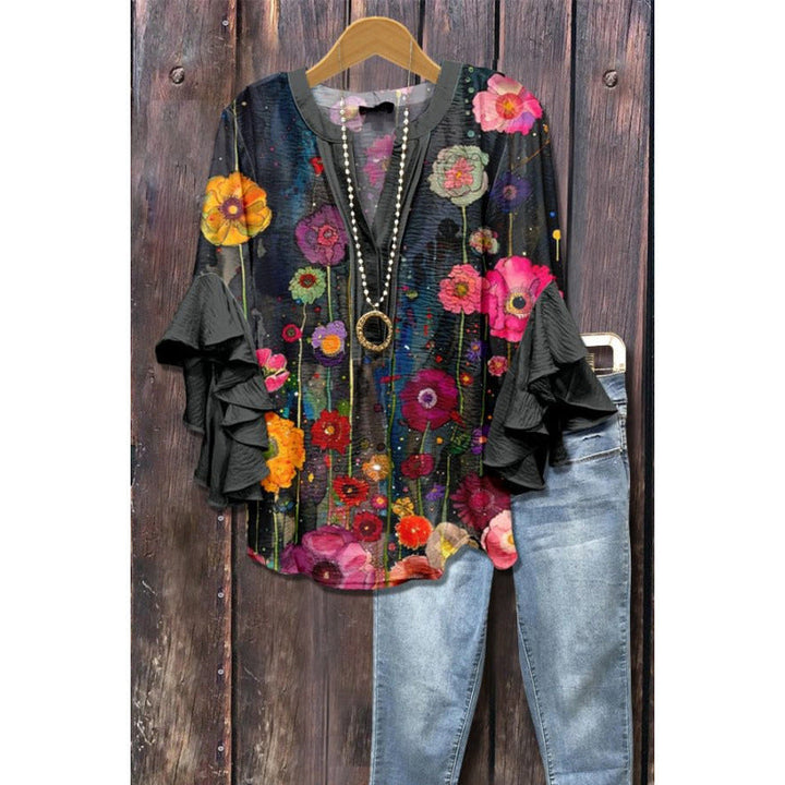 BLOUSE MET VOLANTEN VOOR VROUWEN