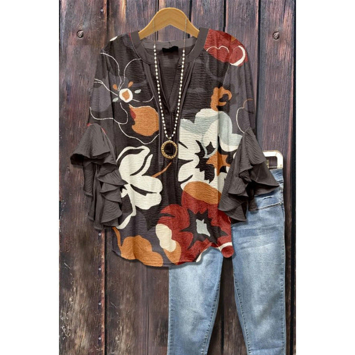 BLOUSE MET VOLANTEN VOOR VROUWEN