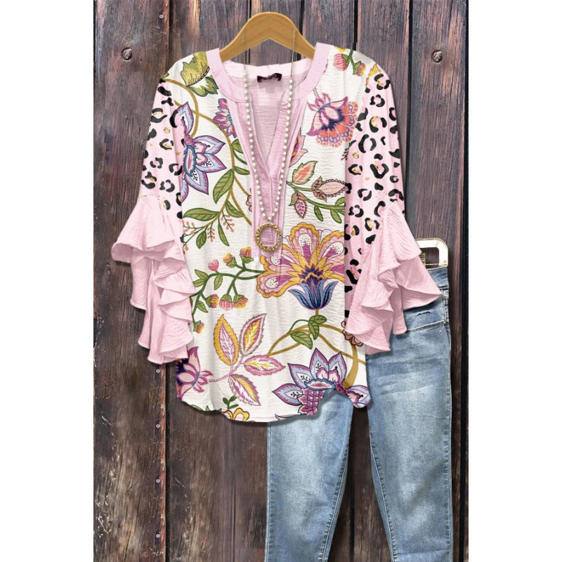 BLOUSE MET VOLANTEN VOOR VROUWEN