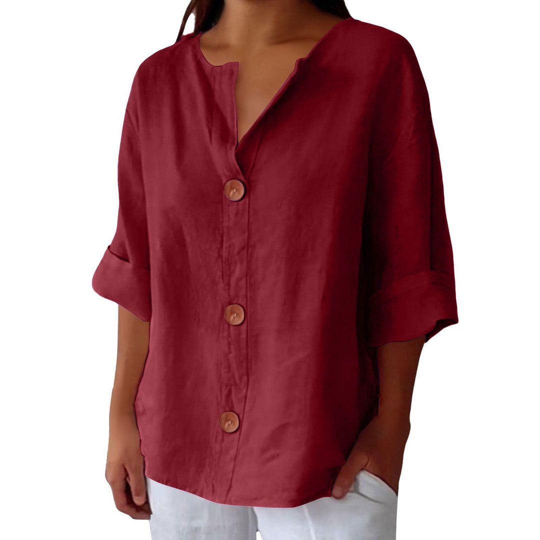 SHIRT MET V-HALS VOOR VROUWEN