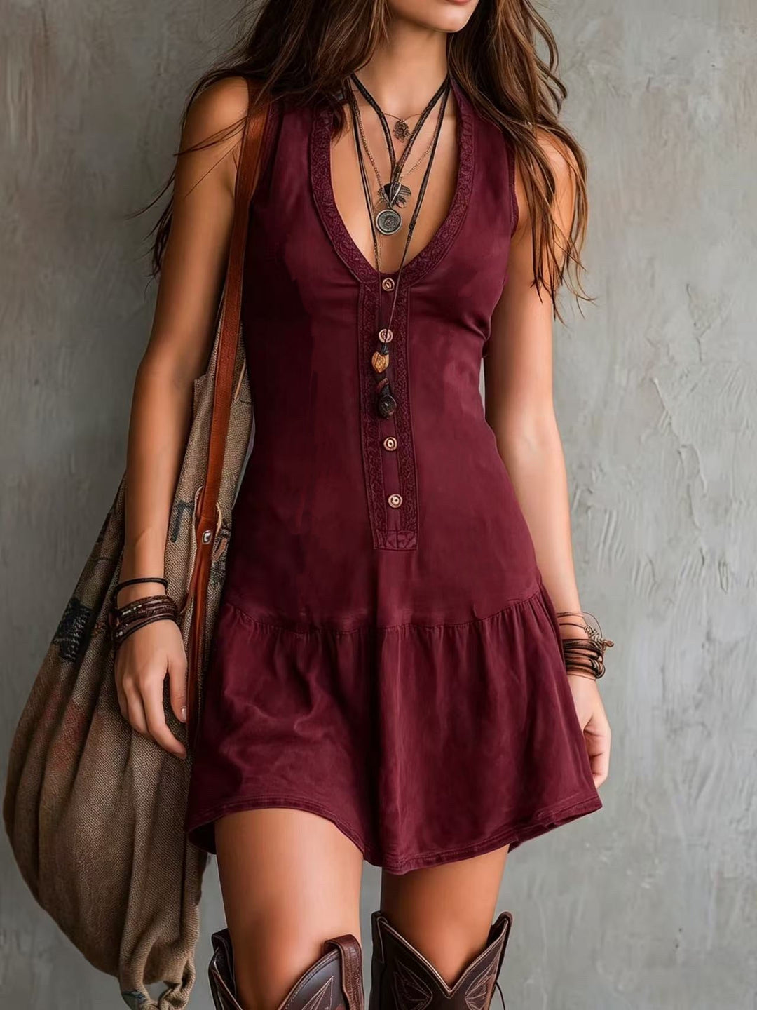 ZOMERSE BOHEMIAN JURK VOOR DAMES