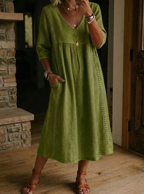 VINTAGEDENIMJURK LOSSE PASVORM VOOR VROUWEN