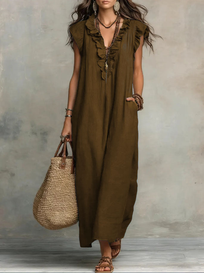 CHIQUE EN VLOEIENDE BOHEMIAN DRESS VOOR VROUWEN