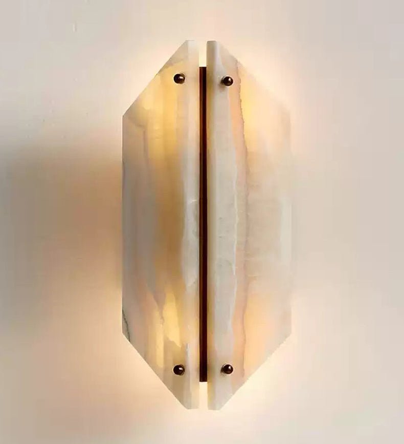 Onyxa Crest Alabaster Wall Lamp