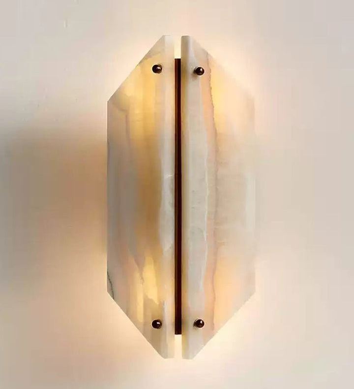 Onyxa Crest Alabaster Wall Lamp