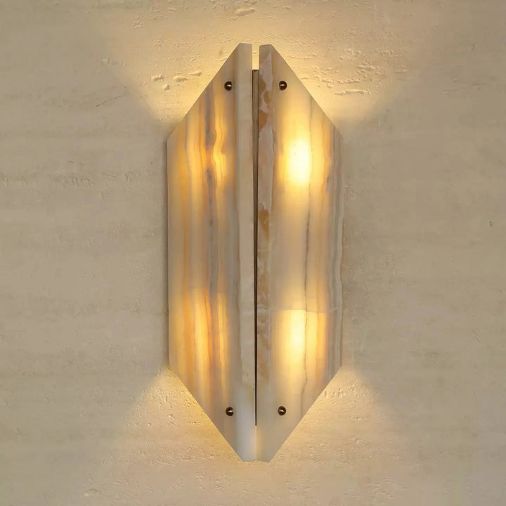Onyxa Crest Alabaster Wall Lamp