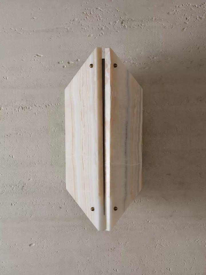 Onyxa Crest Alabaster Wall Lamp