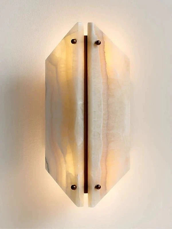 Onyxa Crest Alabaster Wall Lamp