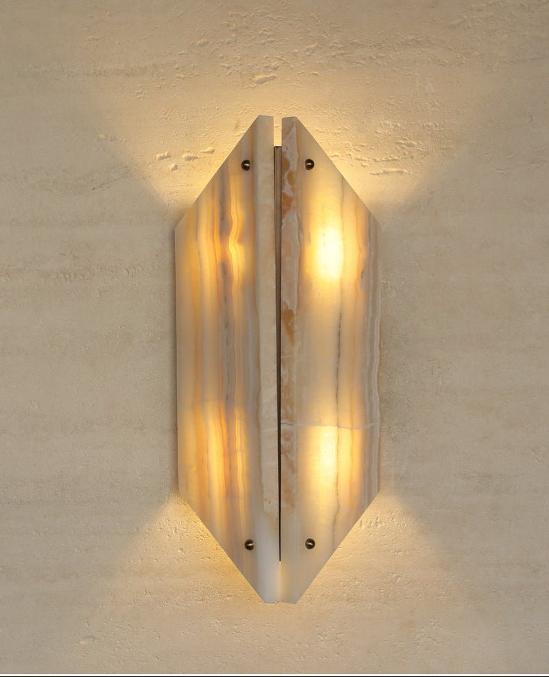 Onyxa Crest Alabaster Wall Lamp