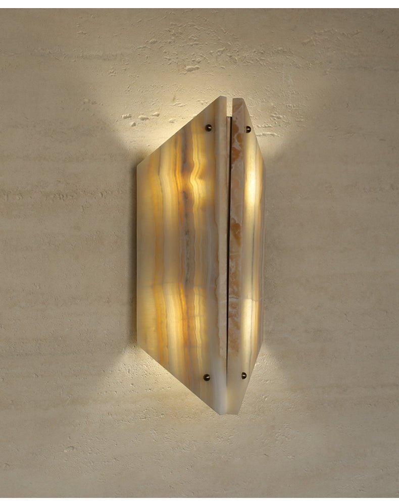 Onyxa Crest Alabaster Wall Lamp