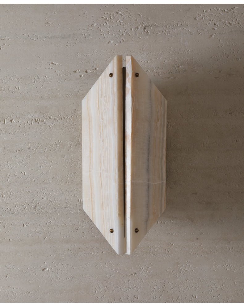 Onyxa Crest Alabaster Wall Lamp