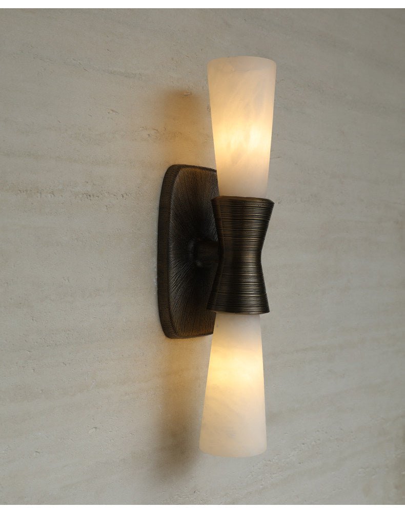Opal Alabaster Twist Wall Sconce