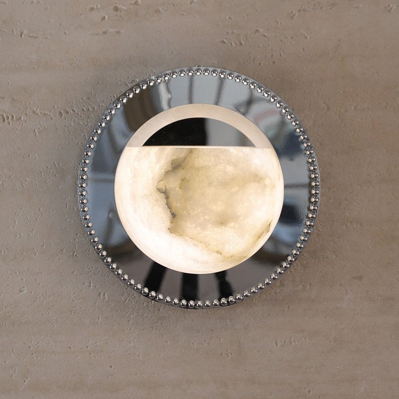 Orbit Pearl Alabaster Wall Light