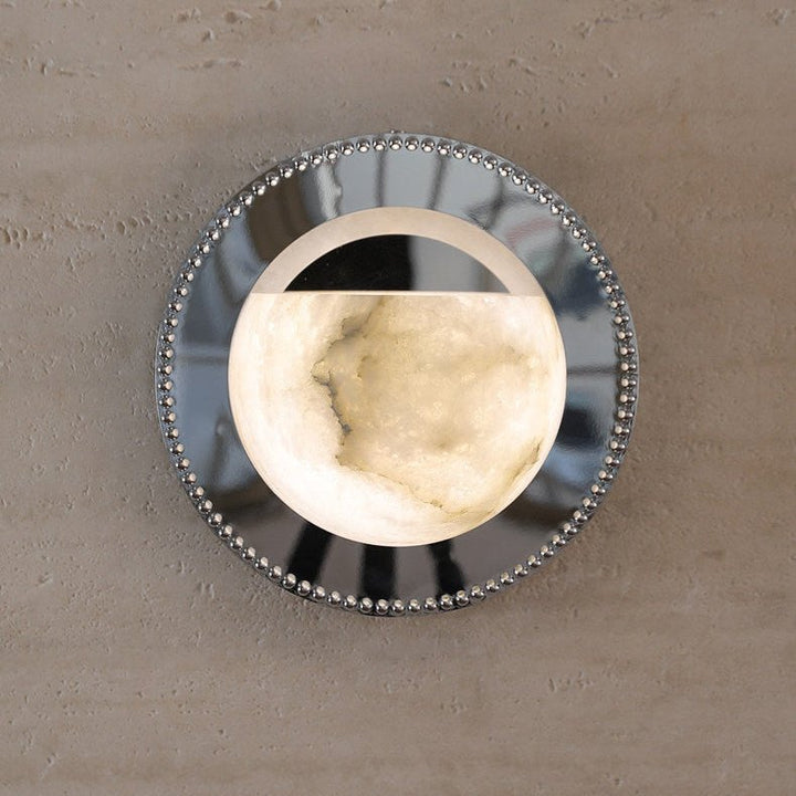 Orbit Pearl Alabaster Wall Light