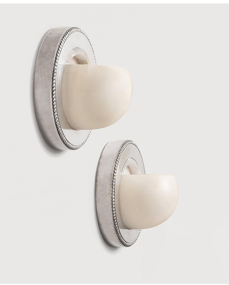 Orbit Pearl Alabaster Wall Light