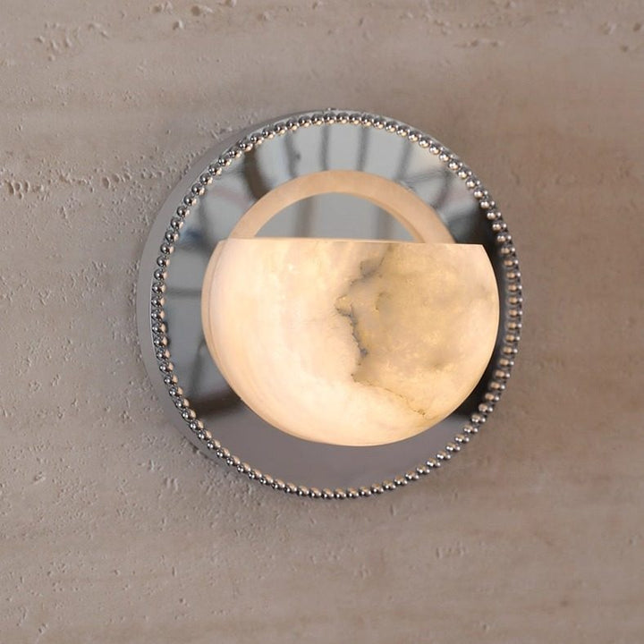 Orbit Pearl Alabaster Wall Light