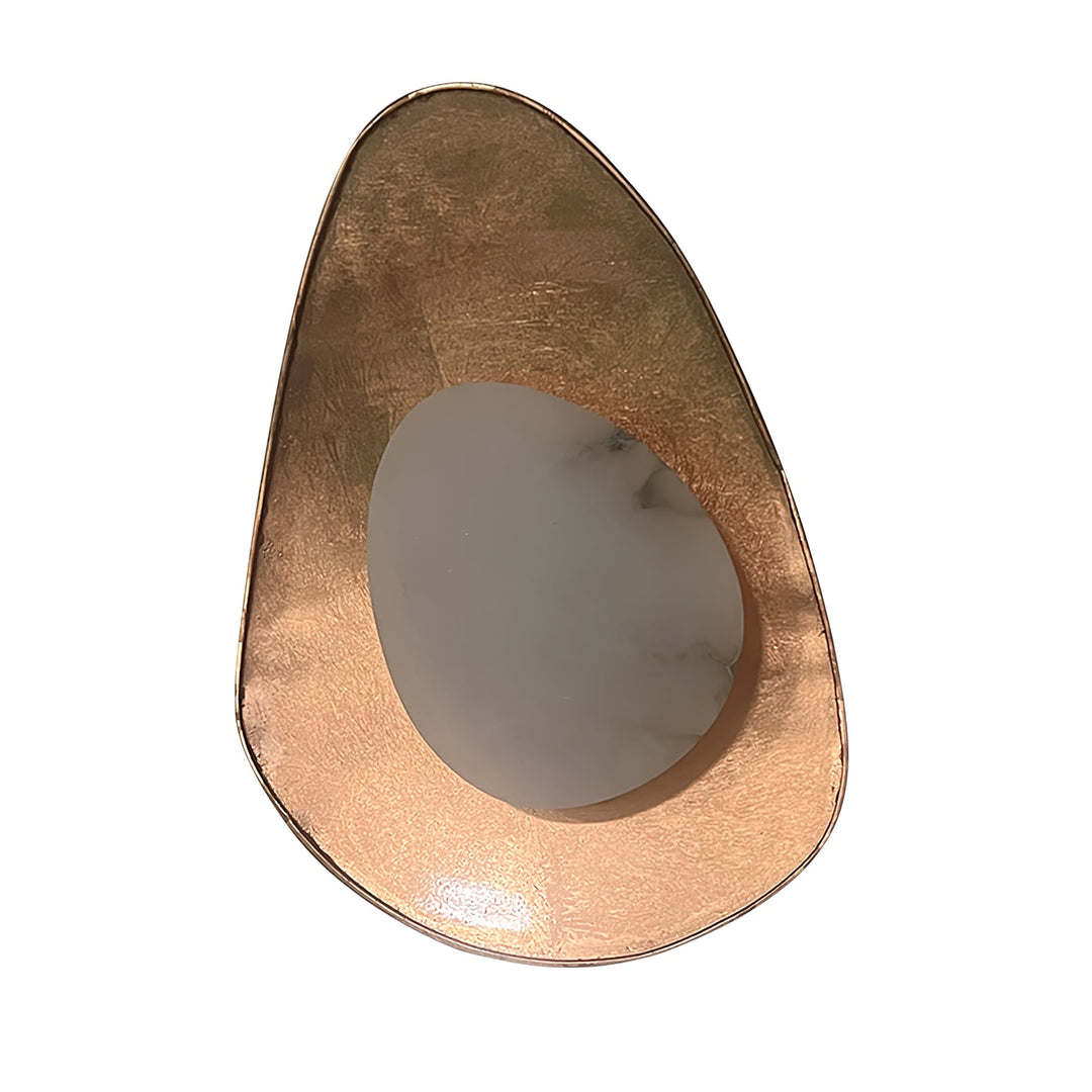 Organic Gilded Pebble Alabaster Sconce
