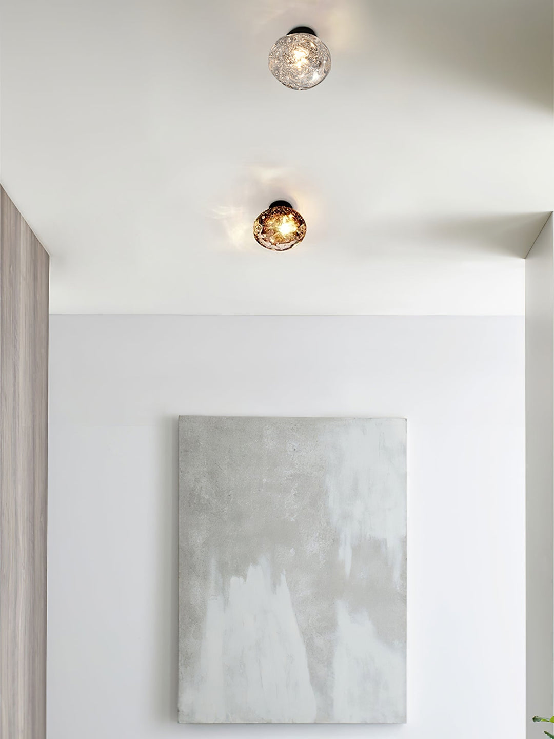 Orrin Molten Glass Wall Light