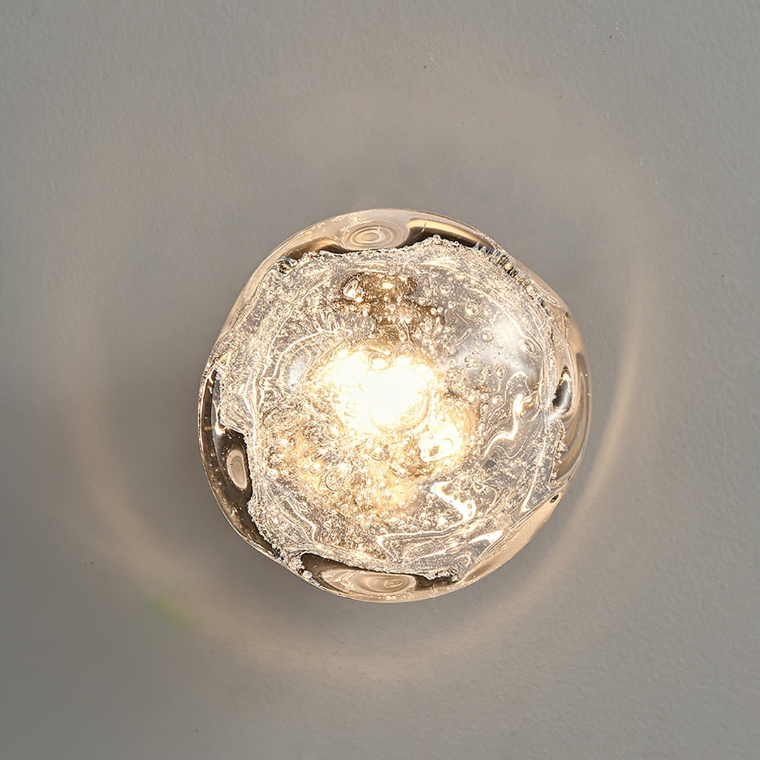 Orrin Molten Glass Wall Light