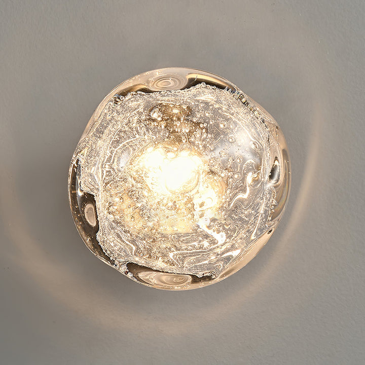 Orrin Molten Glass Wall Light