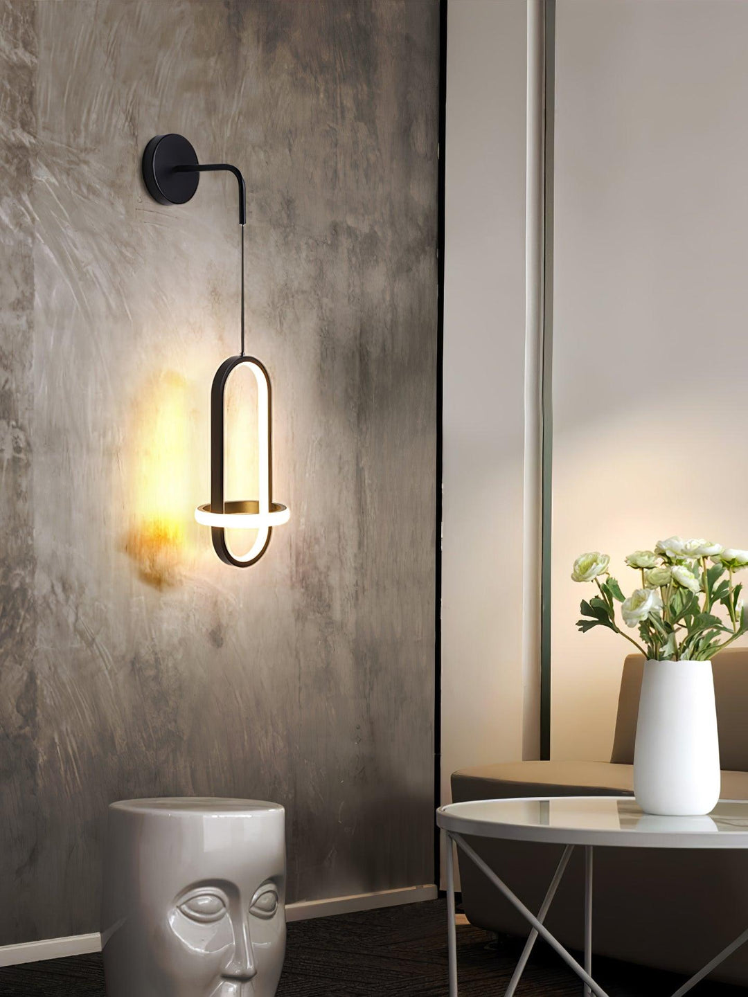 Oval Brass Wall Light