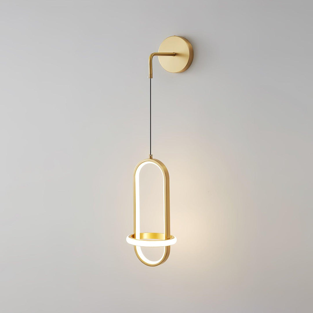 Oval Brass Wall Light