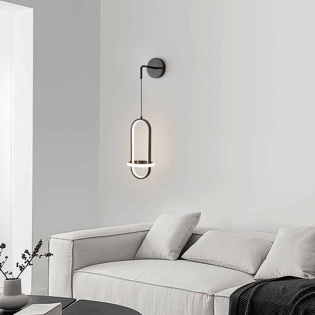 Oval Brass Wall Light