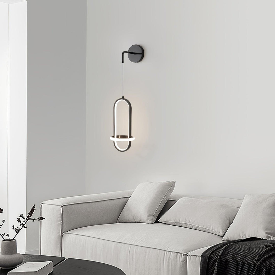 Oval Brass Wall Light