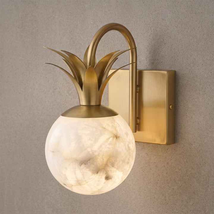 Palmera Spanish Alabaster Wall Sconce