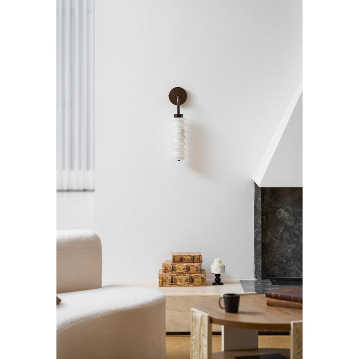 Helix Alabaster Wall Lamp